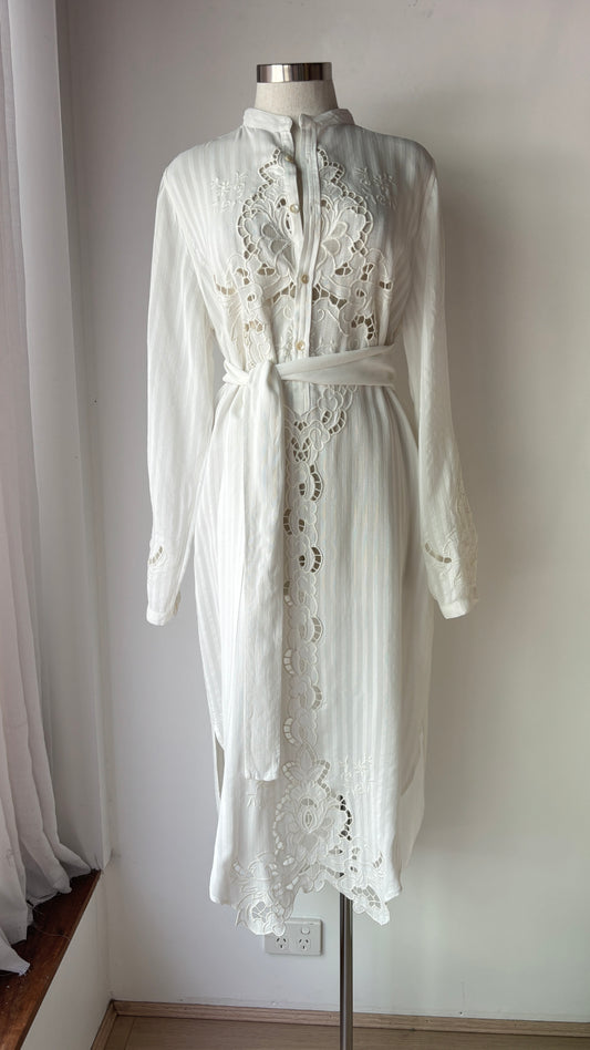 Flannel Midi Dress ~ size 2 (au 10-12)