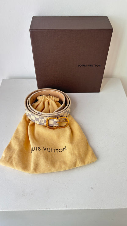 Louis Vuitton 'Damier Azur' Belt