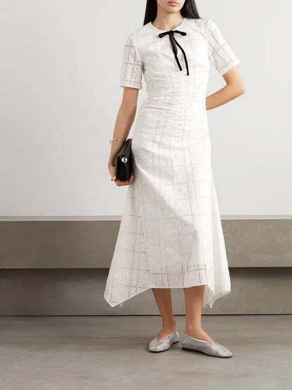 Ganni 'Broderie Anglaise' Dress ~ size 38 (au 10)