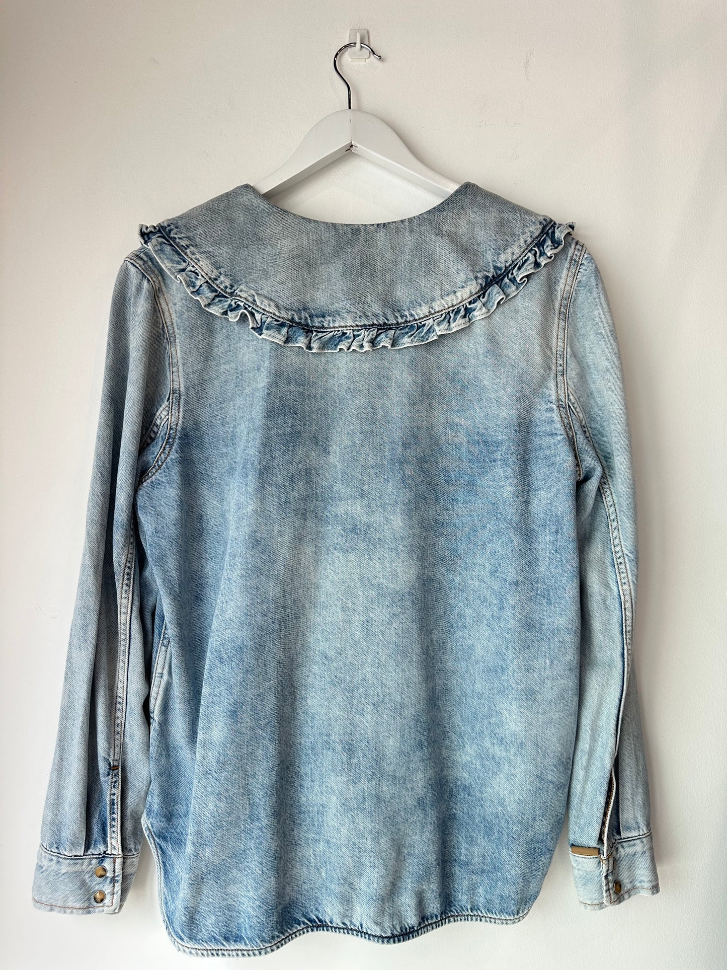 Ganni denim shirt~ size 40 (au 12)