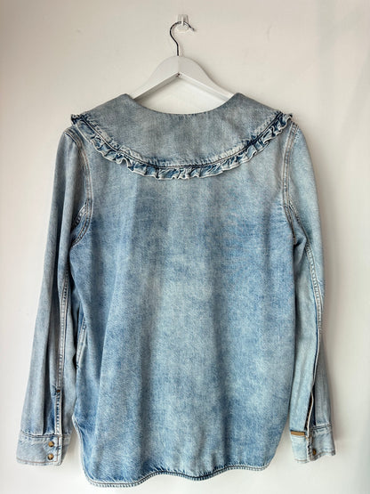 Ganni denim shirt~ size 40 (au 12)
