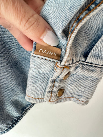 Ganni denim shirt~ size 40 (au 12)