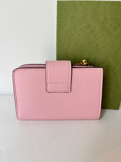 Gucci 'Double G' pink wallet