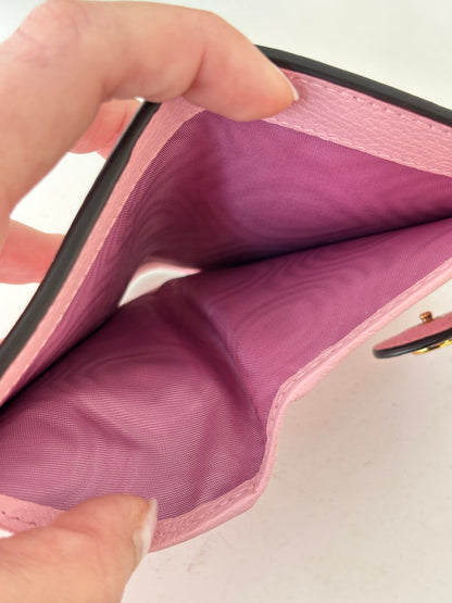 Gucci 'Double G' pink wallet