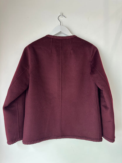 Sandro 'Jilliane' plum jacket ~ size FR36 (au 8)
