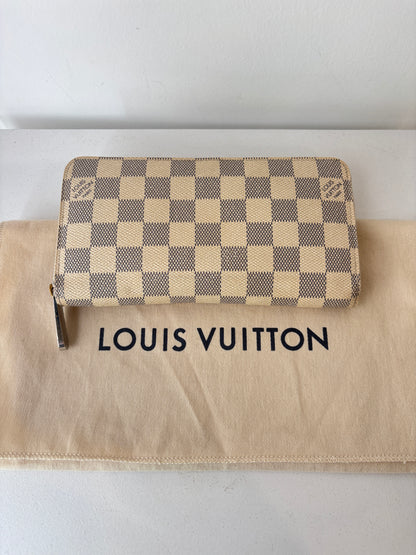 Louis Vuitton 'Zippy' wallet in Damier Azur