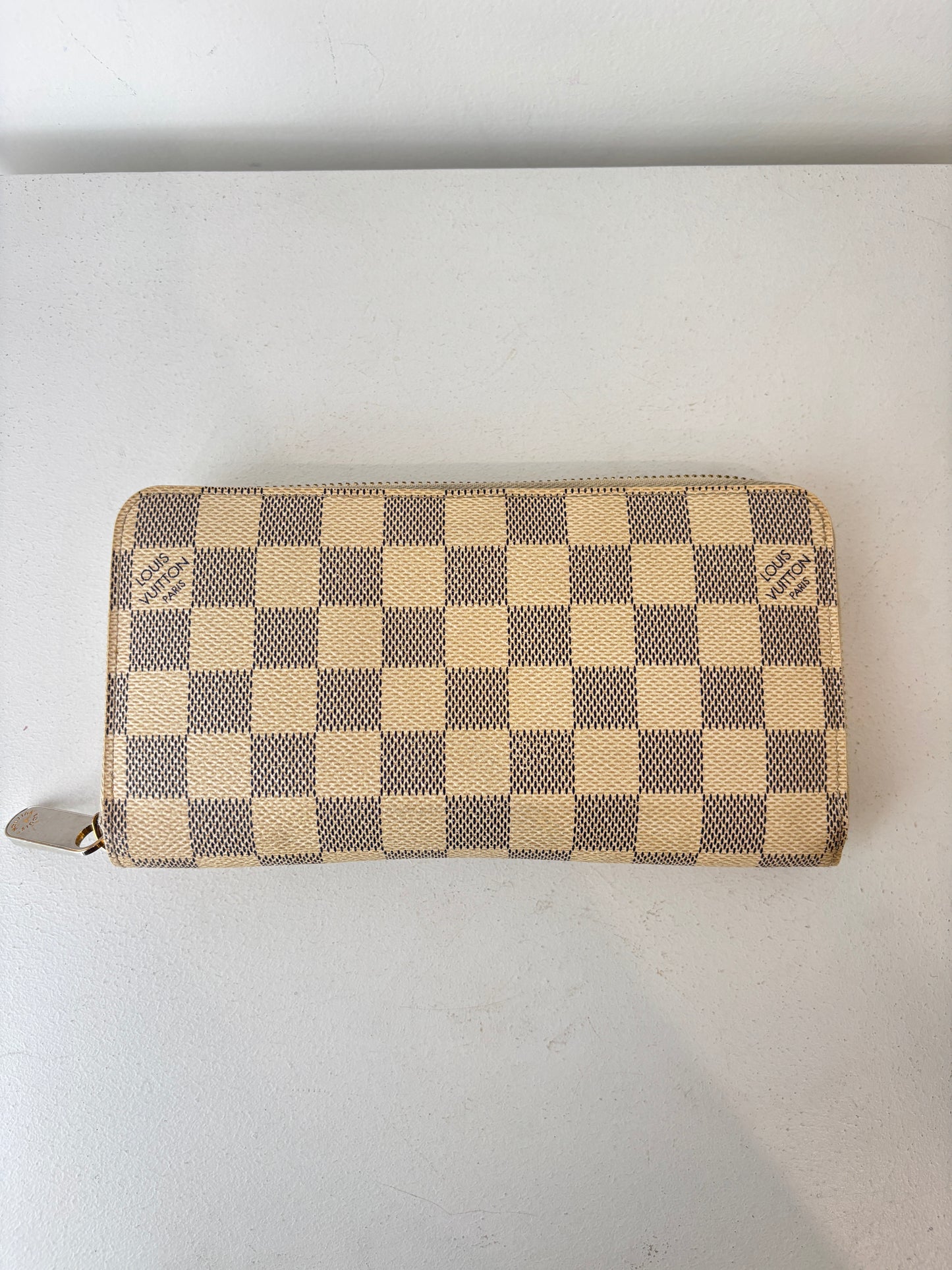 Louis Vuitton 'Zippy' wallet in Damier Azur