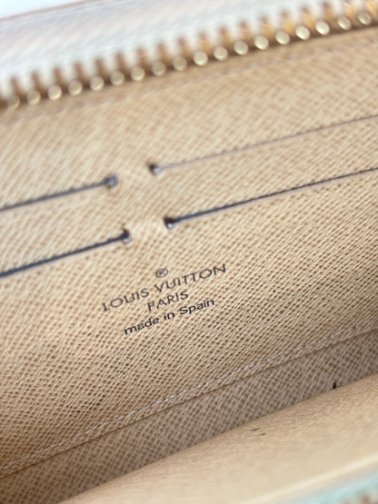 Louis Vuitton 'Zippy' wallet in Damier Azur