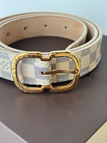 Louis Vuitton 'Damier Azur' Belt
