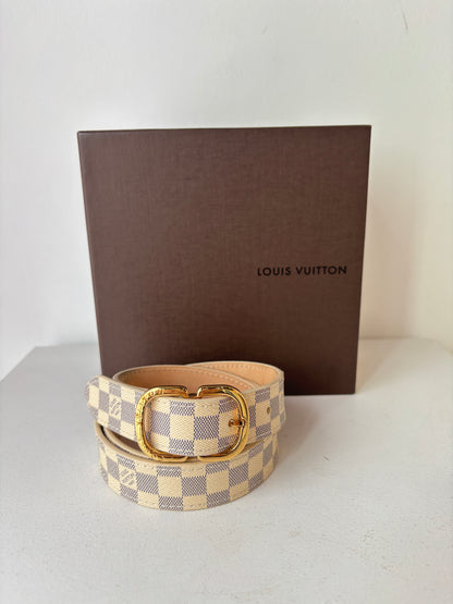 Louis Vuitton 'Damier Azur' Belt