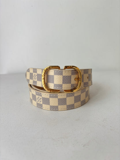 Louis Vuitton 'Damier Azur' Belt