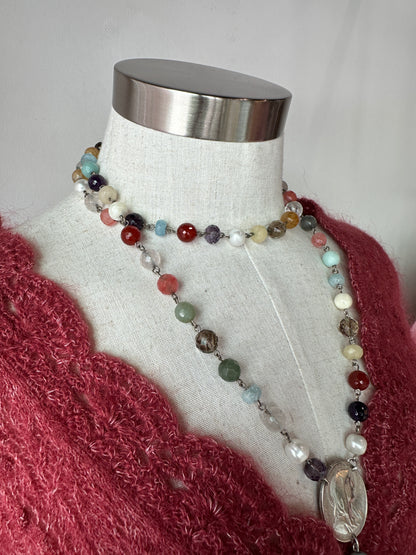 Beaded Necklace with Vintage Charm