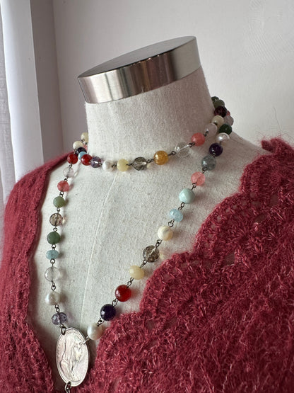 Beaded Necklace with Vintage Charm