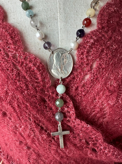Beaded Necklace with Vintage Charm