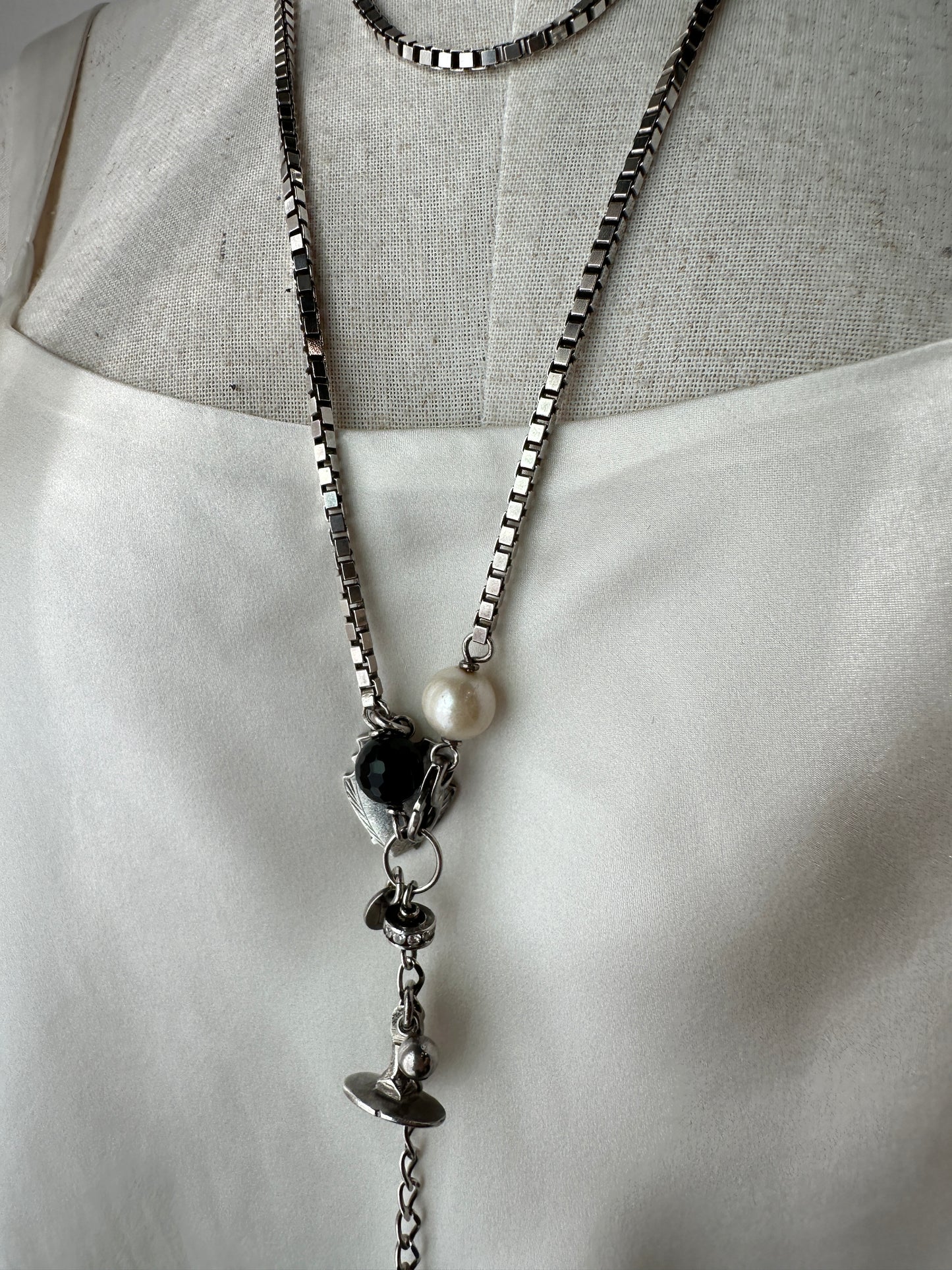 Fiorina Box Chain & Charm Necklace