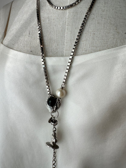 Fiorina Box Chain & Charm Necklace