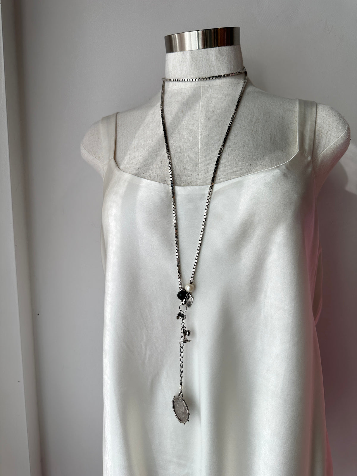 Fiorina Box Chain & Charm Necklace