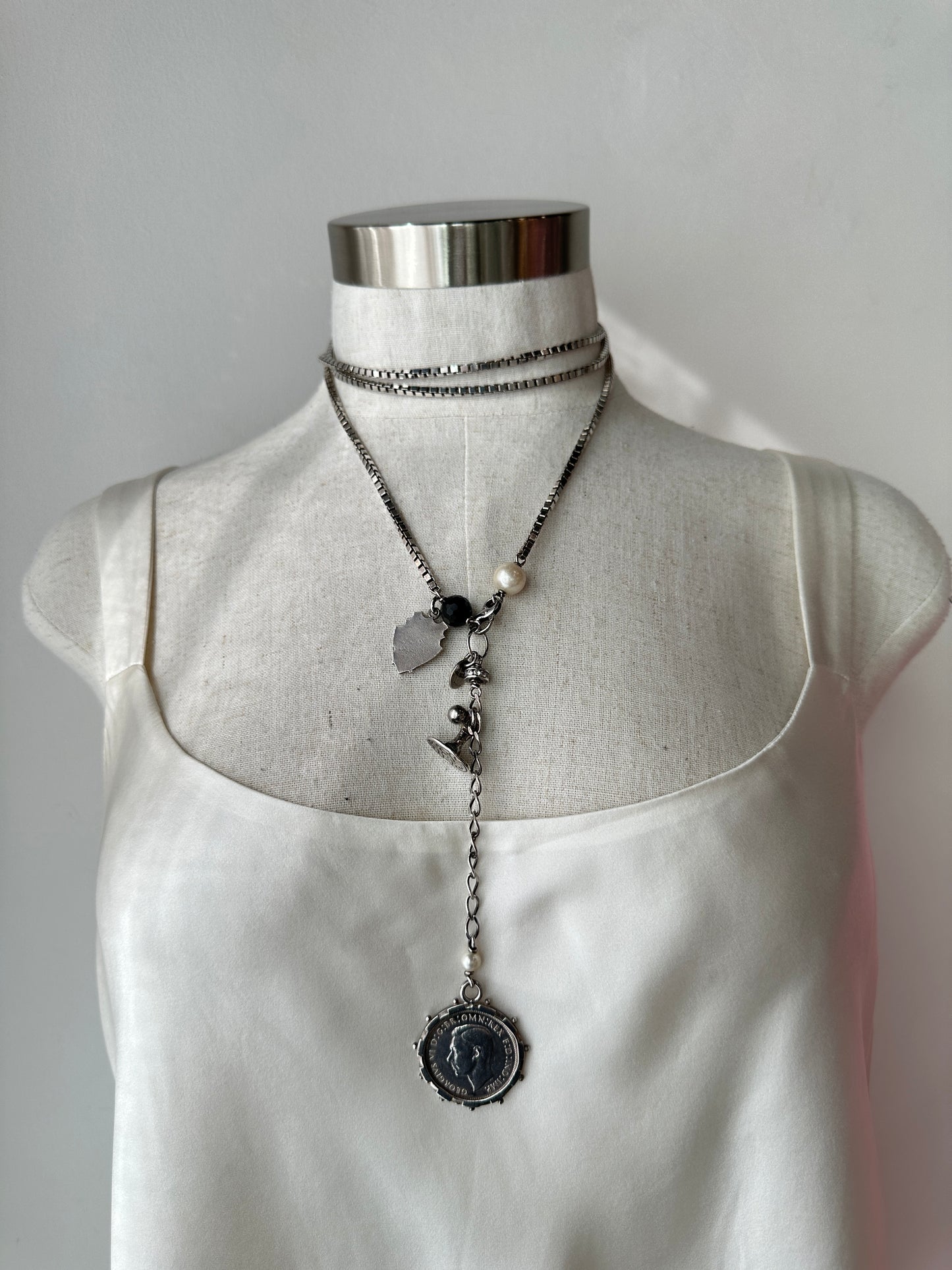Fiorina Box Chain & Charm Necklace