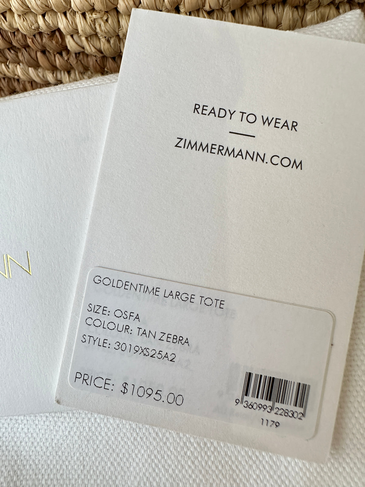 Zimmermann 'Goldentime' Tote