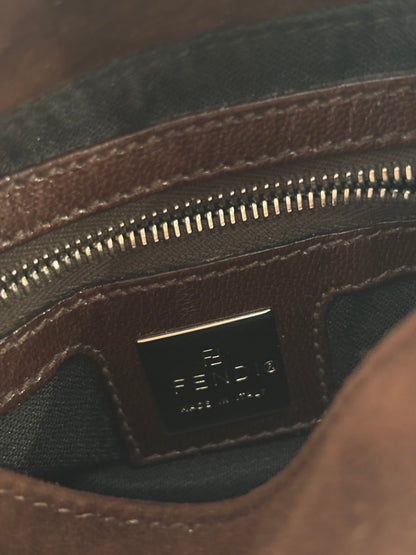 Fendi suede shoulder bag