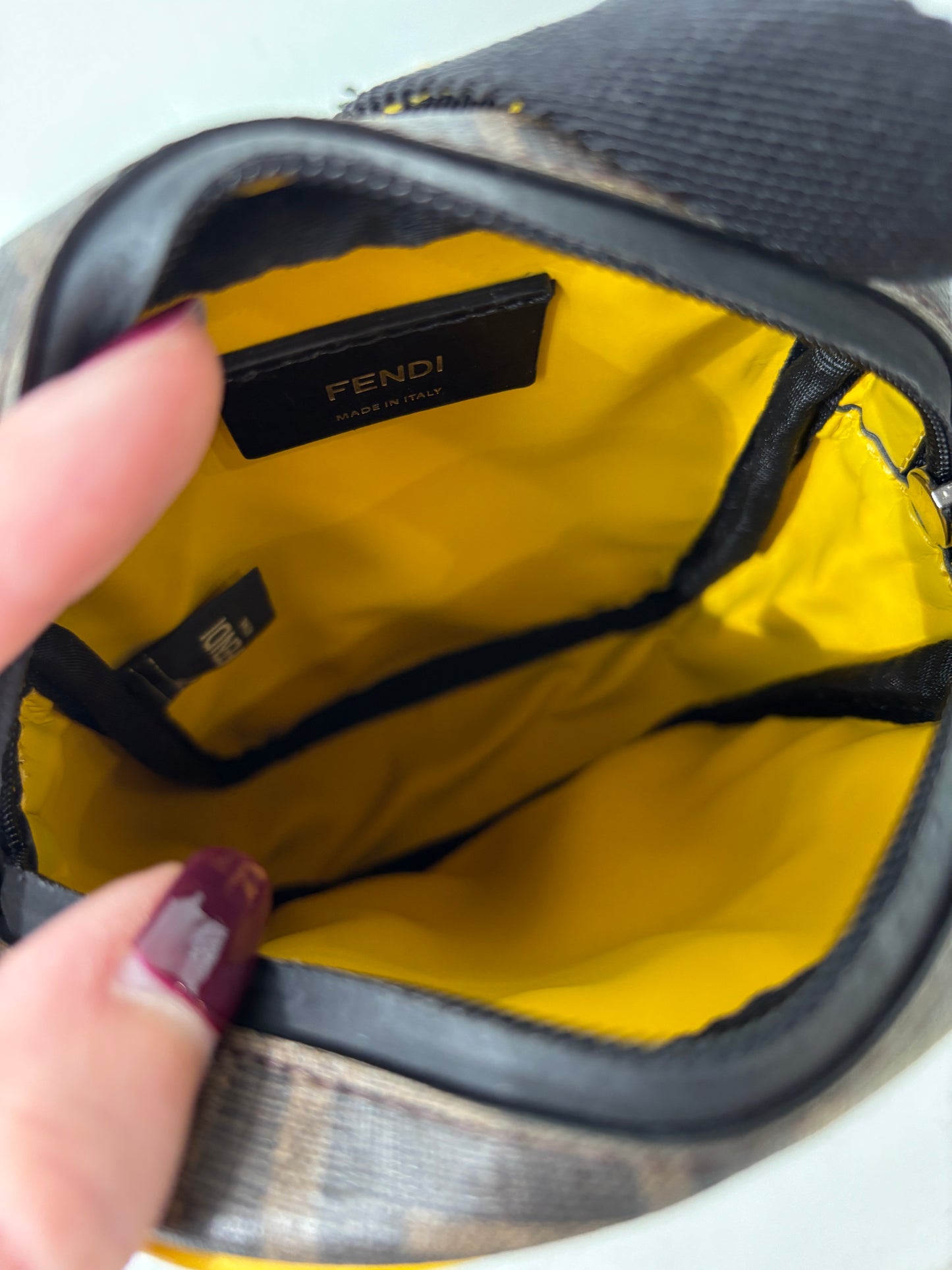 Fendi Zucca small messenger bag