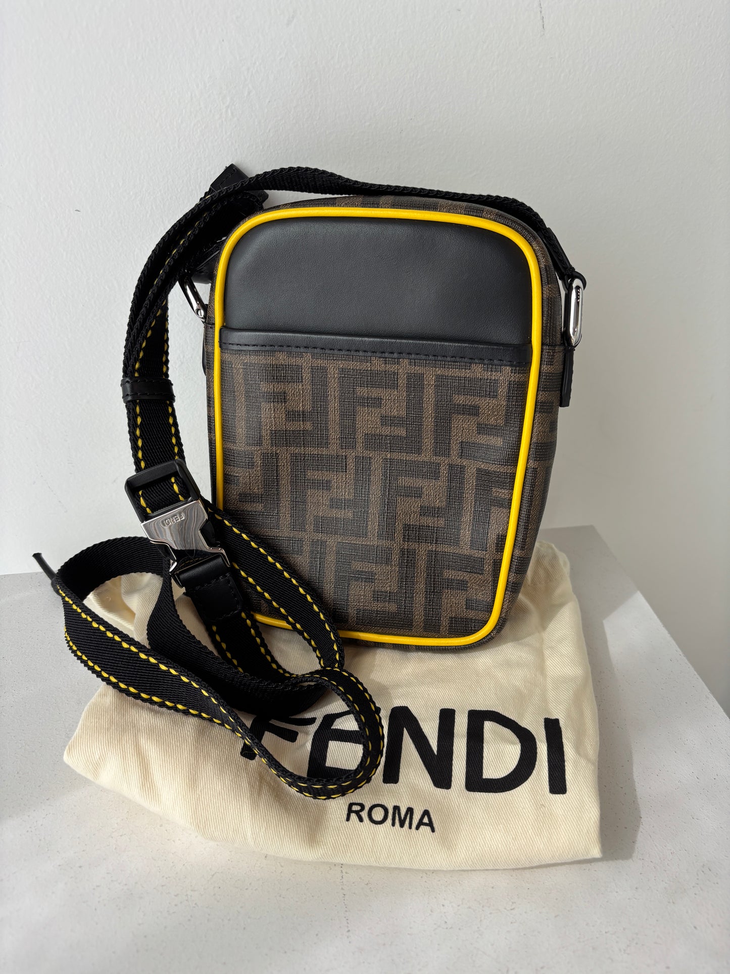 Fendi Zucca small messenger bag