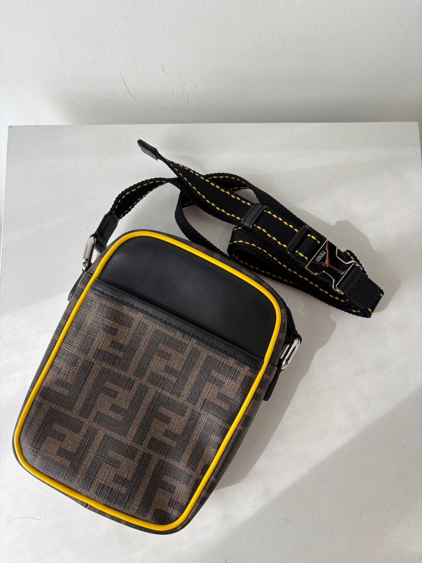 Fendi Zucca small messenger bag