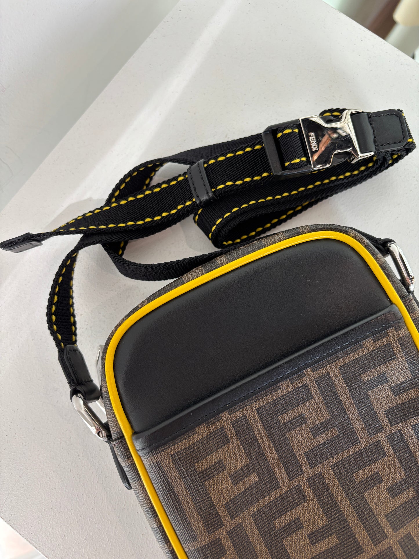 Fendi Zucca small messenger bag