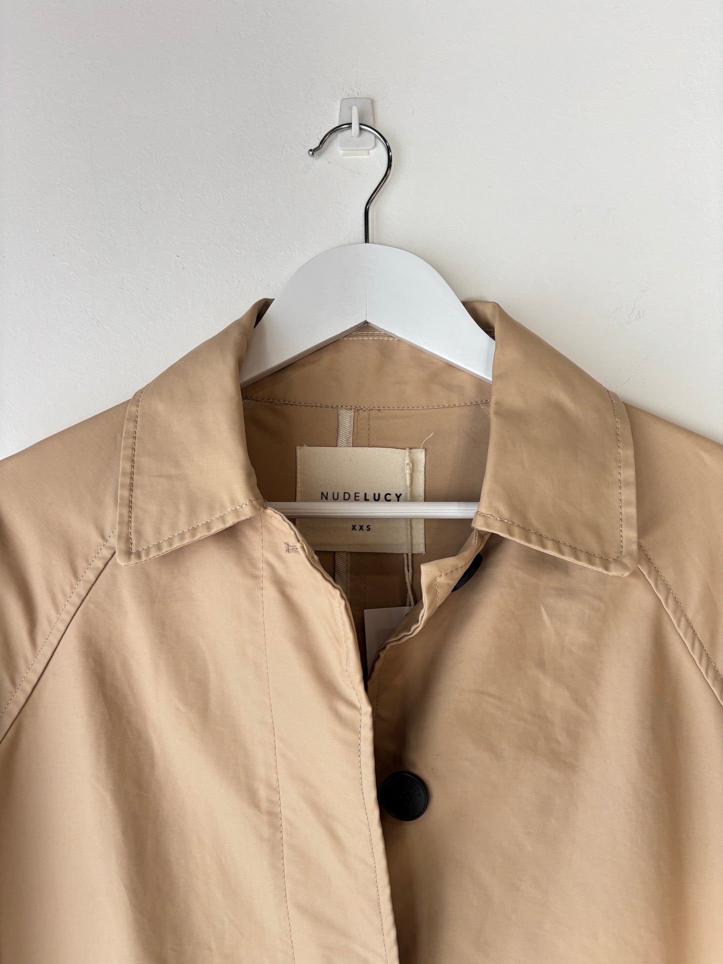 Nude Lucy 'Gomez' Trench ~ size XXS