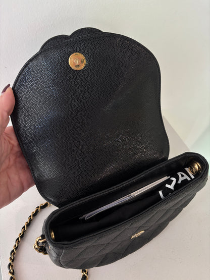 Chanel Crescent Caviar Quilted bag