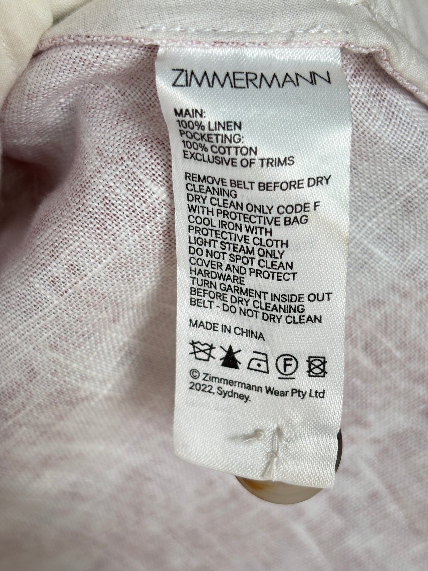 Zimmermann 'Dancer' Shorts ~ size 2 (au 10)