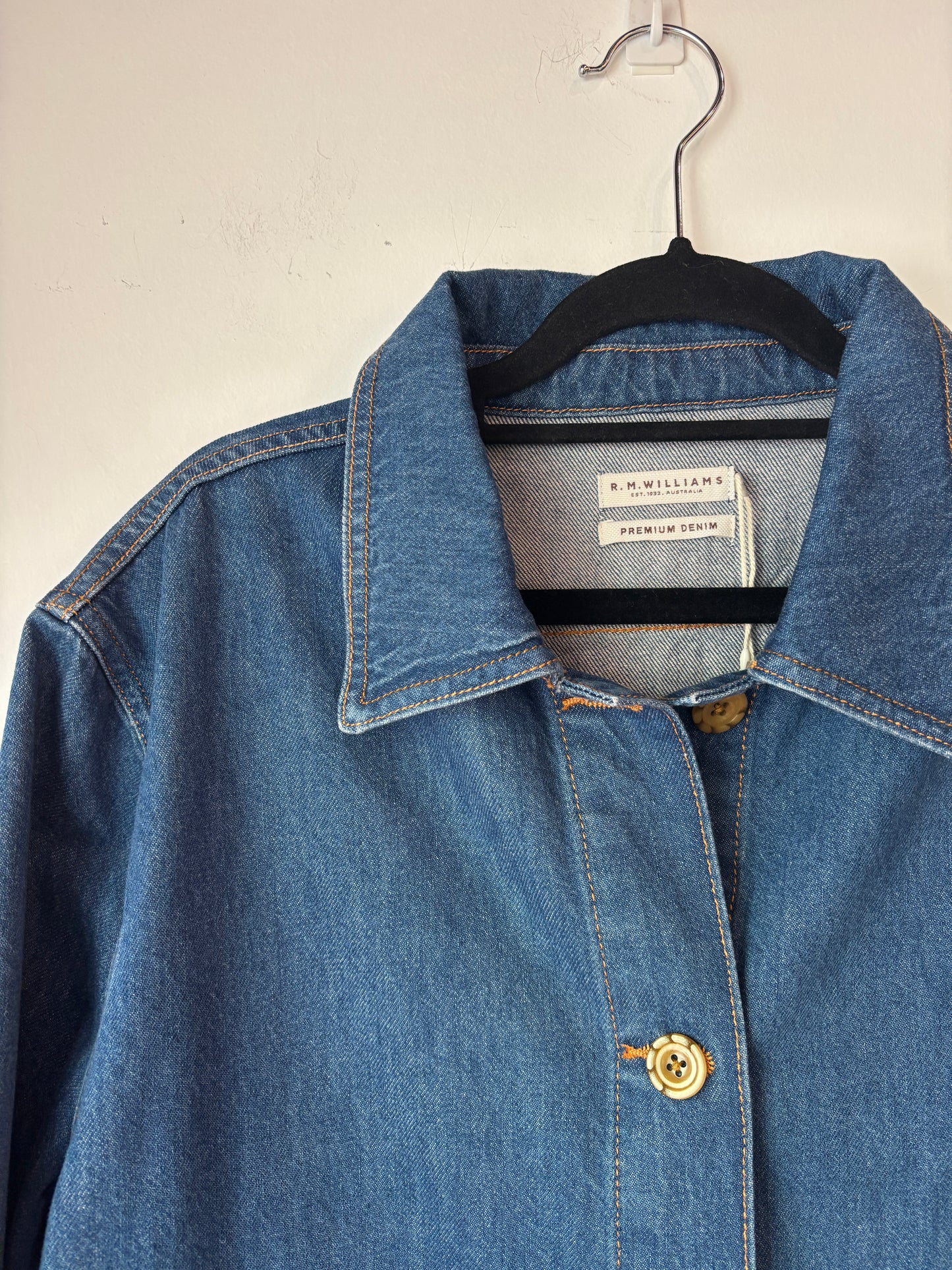 R.M Williams 'Waltham' denim jacket ~ size 14
