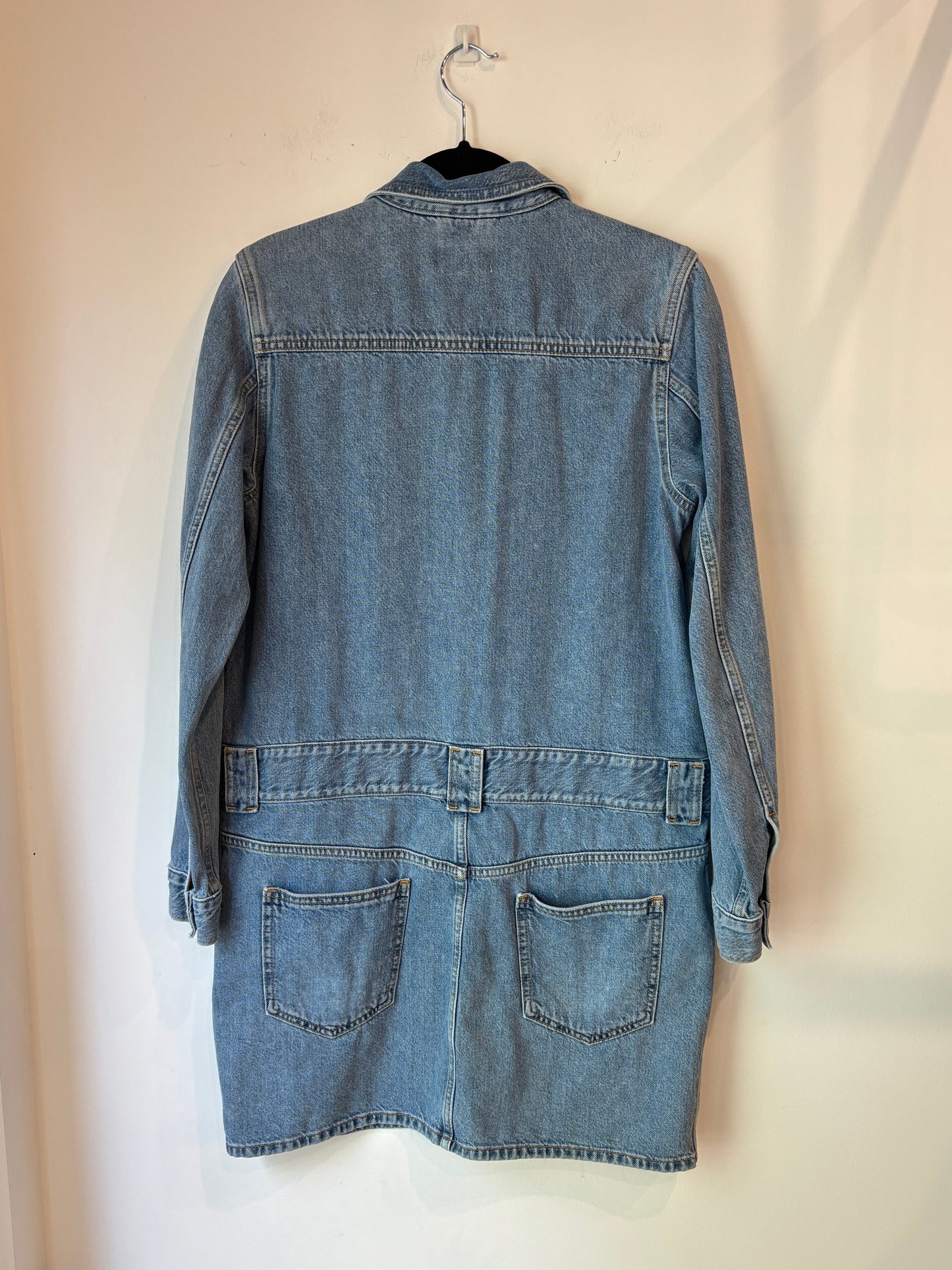 Ganni denim mini dress ~ size 38 (au 10)