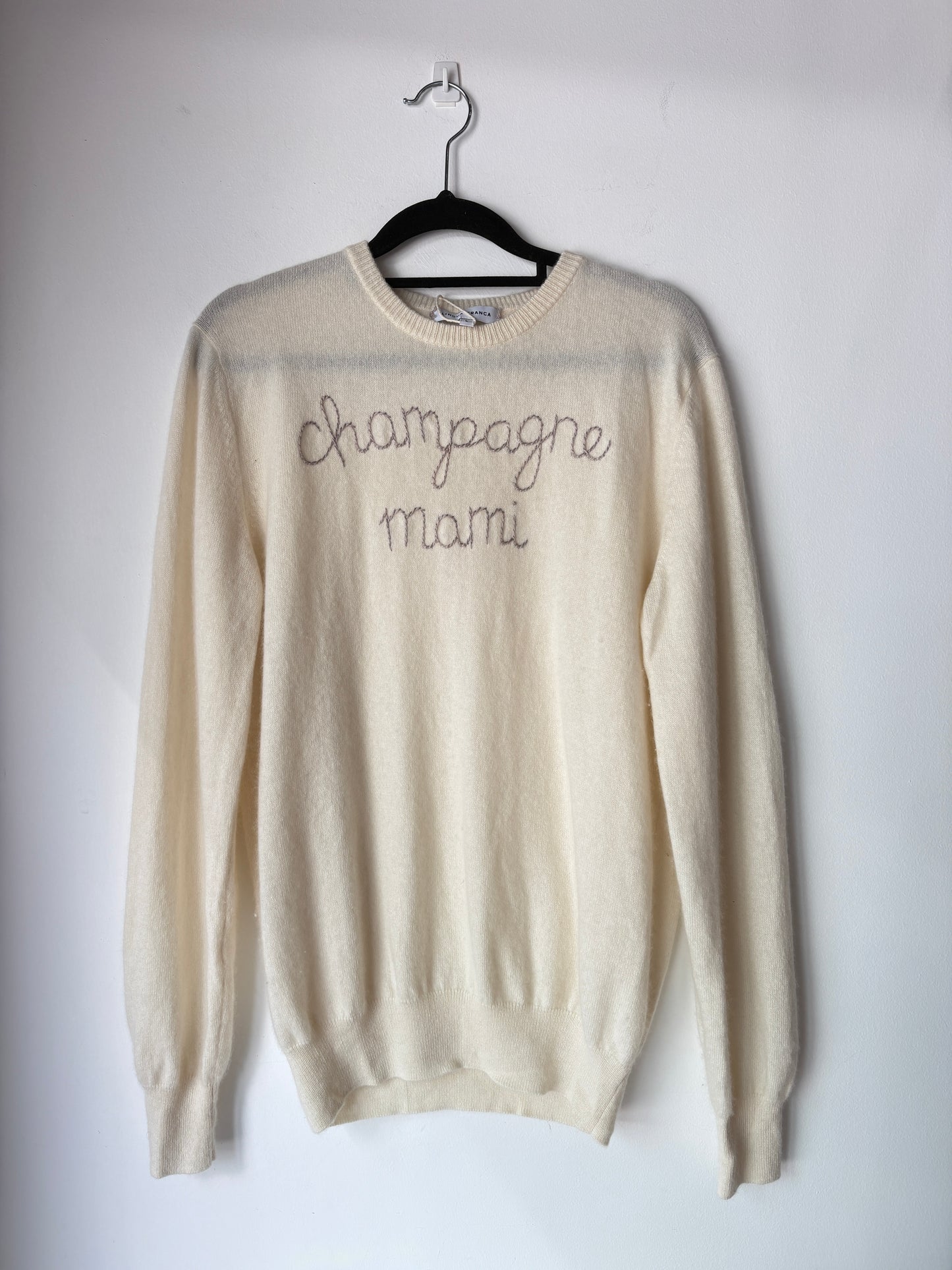 Lingua Franca 'Champagne Mami' Cashmere Knit - Sz L