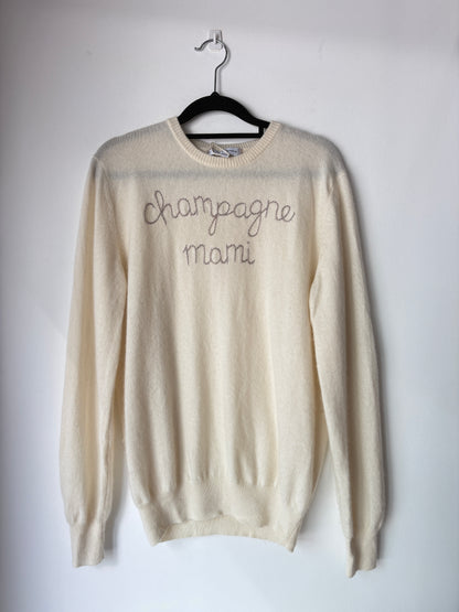 Lingua Franca 'Champagne Mami' Cashmere Knit - Sz L