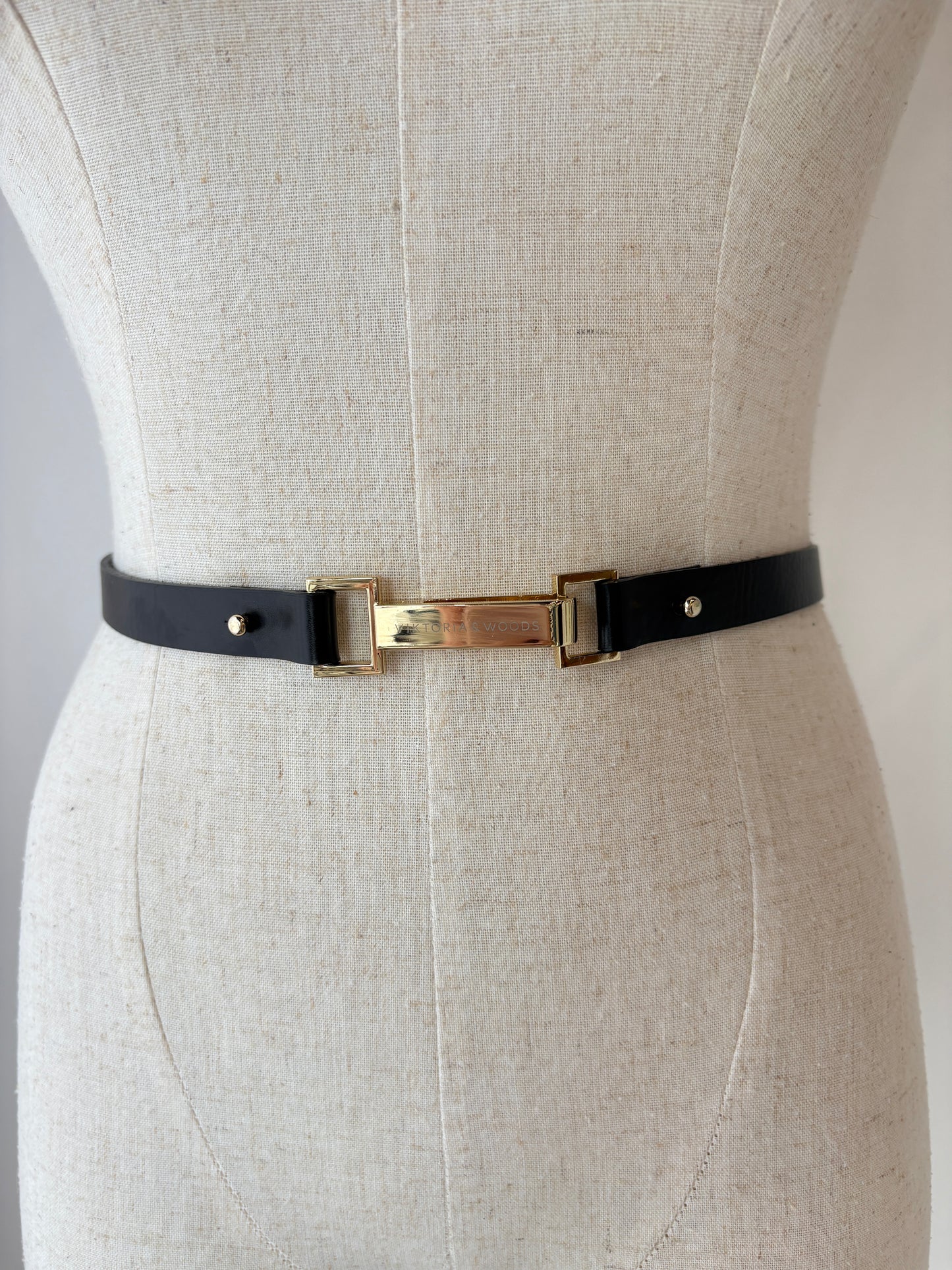 VIKTORIA & WOODS 'HALSTON' BLACK BELT - SZ M/L