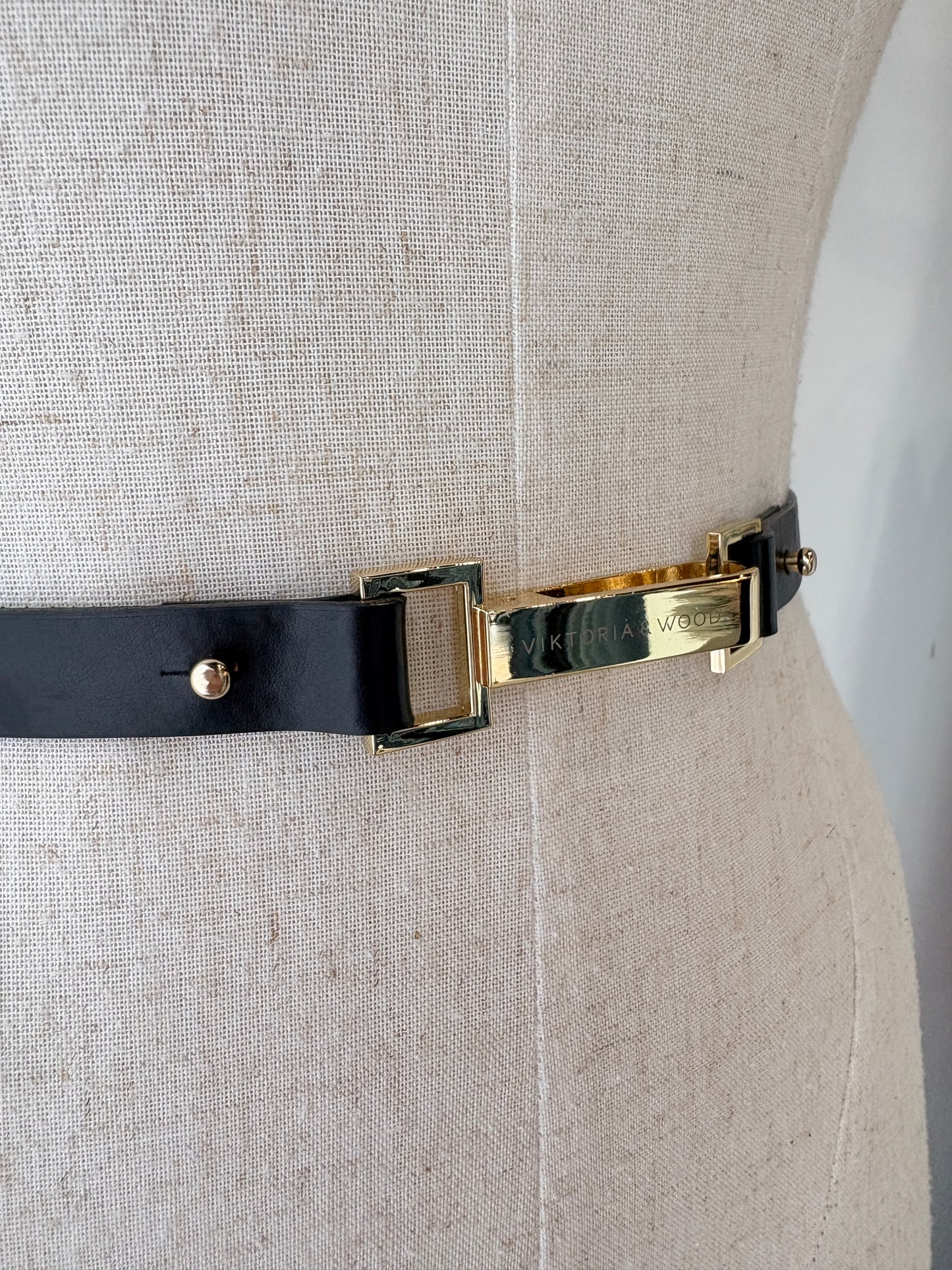 VIKTORIA & WOODS 'HALSTON' BLACK BELT - SZ M/L