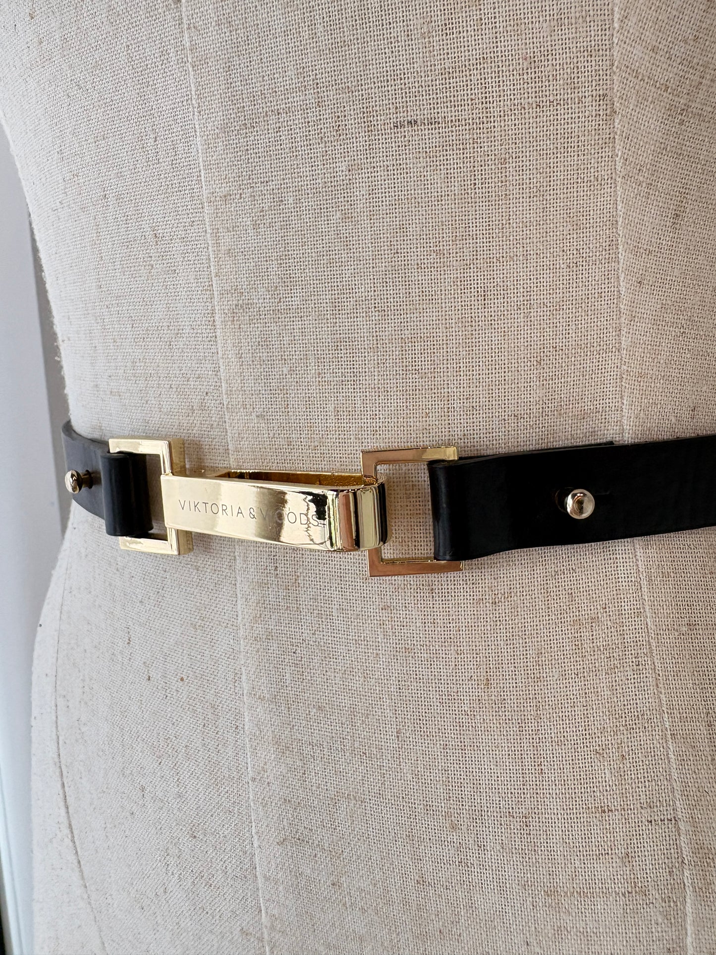 VIKTORIA & WOODS 'HALSTON' BLACK BELT - SZ M/L