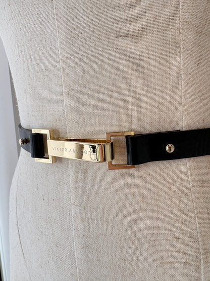VIKTORIA & WOODS 'HALSTON' BLACK BELT - SZ M/L