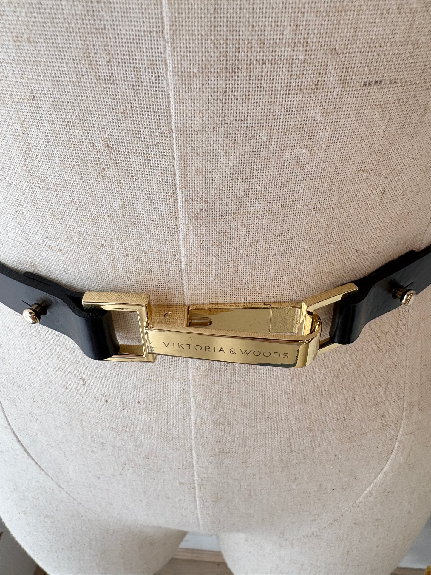 VIKTORIA & WOODS 'HALSTON' BLACK BELT - SZ M/L