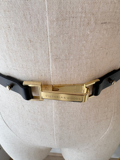 VIKTORIA & WOODS 'HALSTON' BLACK BELT - SZ M/L