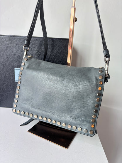Prada 'Etiquette' smoke blue crossbody bag