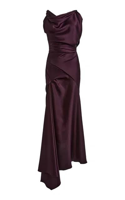 Victoria Beckham Draped Asymmetric gown ~ sz 12