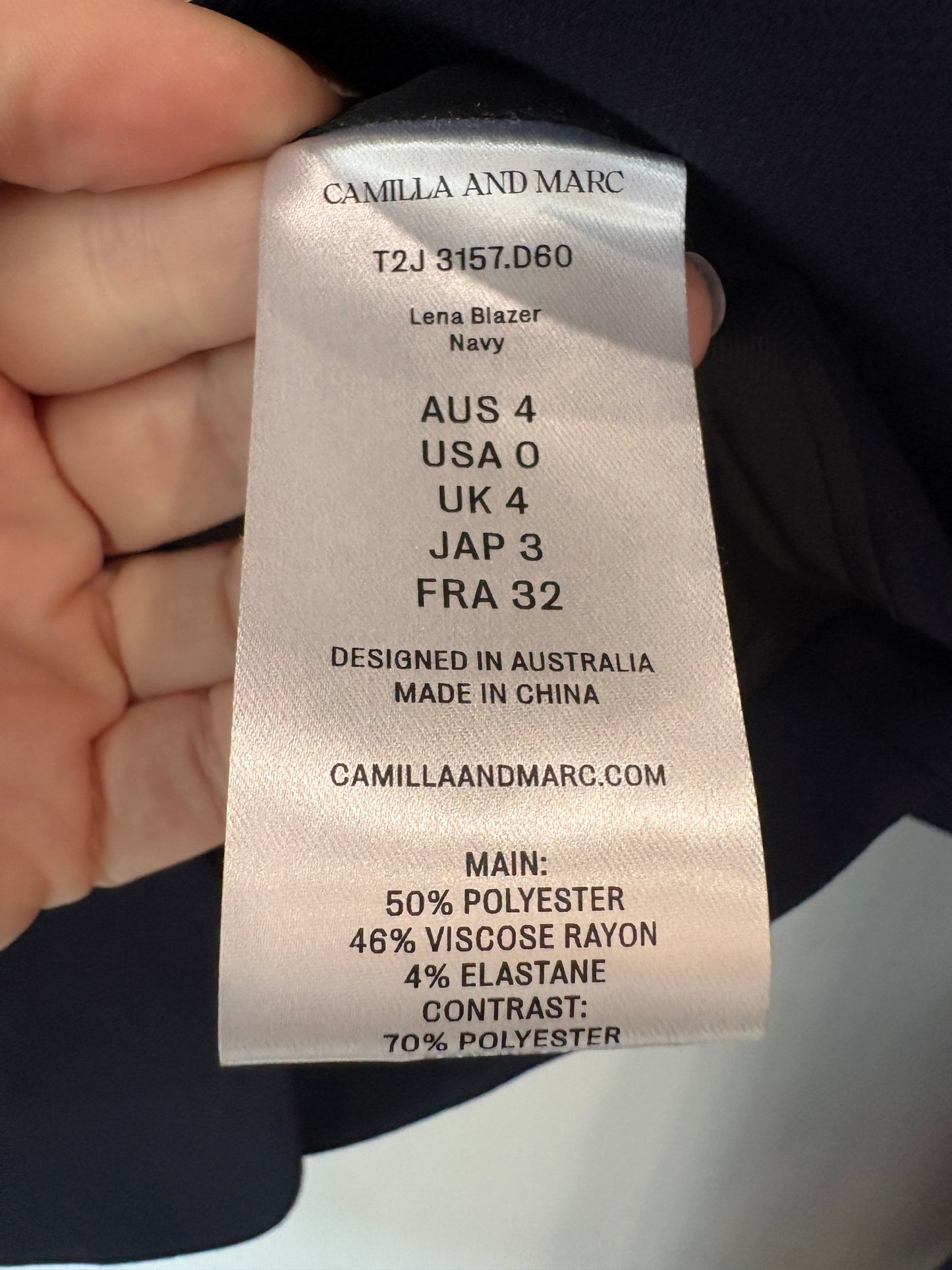 Camilla and Marc 'Lena' Blazer ~ size 4