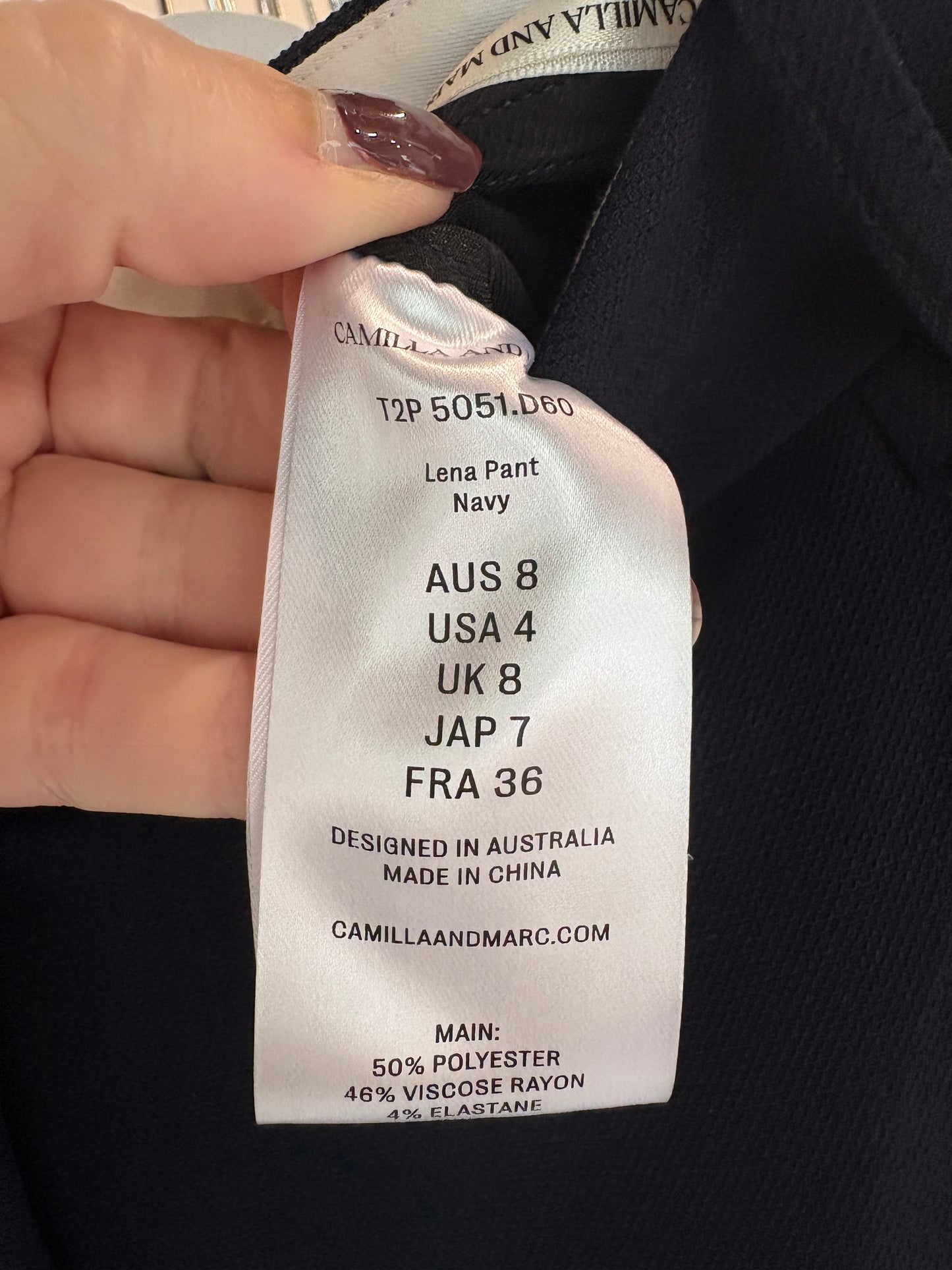 Camilla and Marc 'Lena' Pants ~ size 8