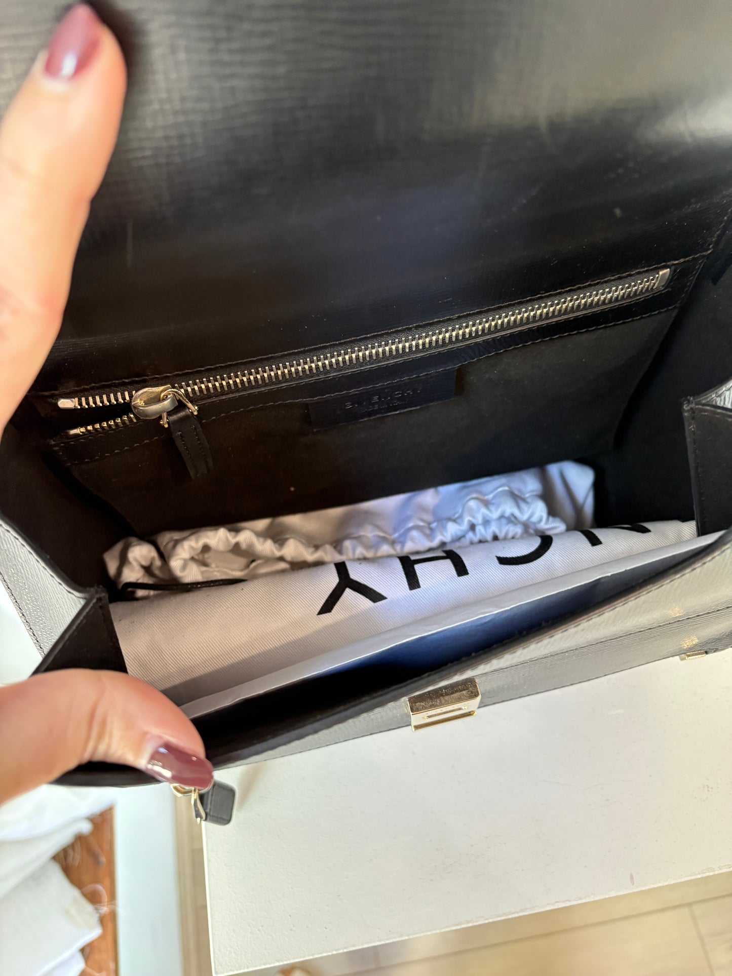Givenchy Black 'Pandora' Leather Bag