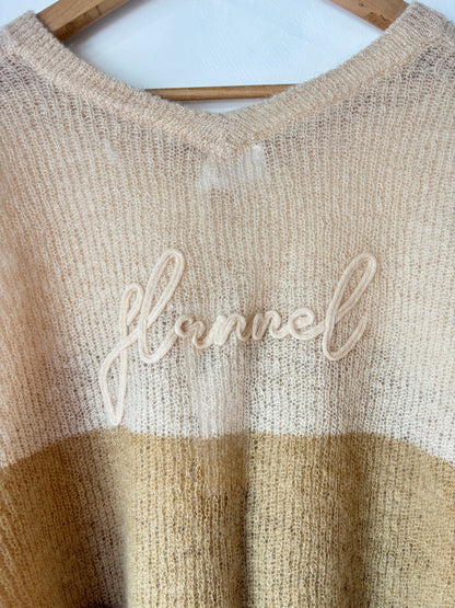 Flannel 'Inez' Knit ~ size Large