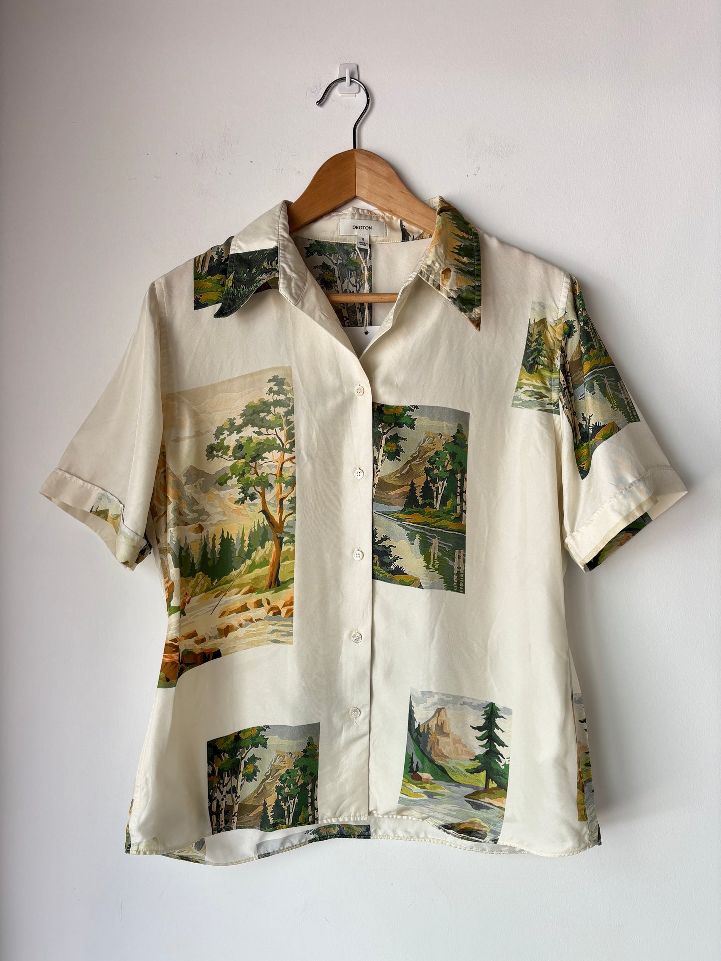 Oroton 'Campsite' Shirt ~ size 12