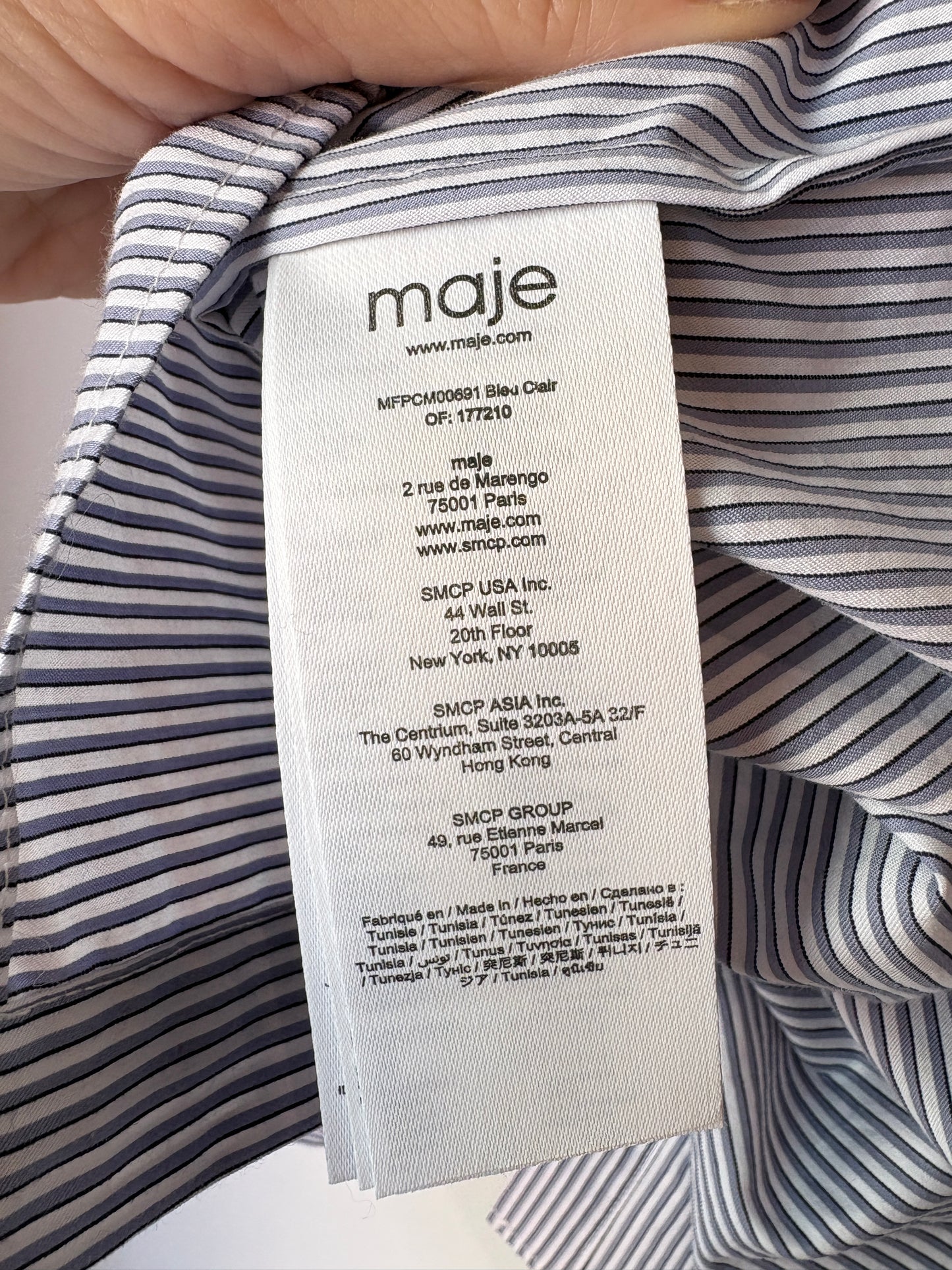 Maje 'Cheliere' Shirt ~ size 1 (au 8)