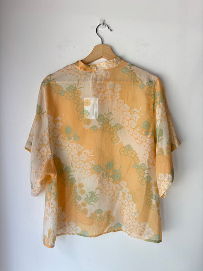Flannel silk shirt ~ size 0